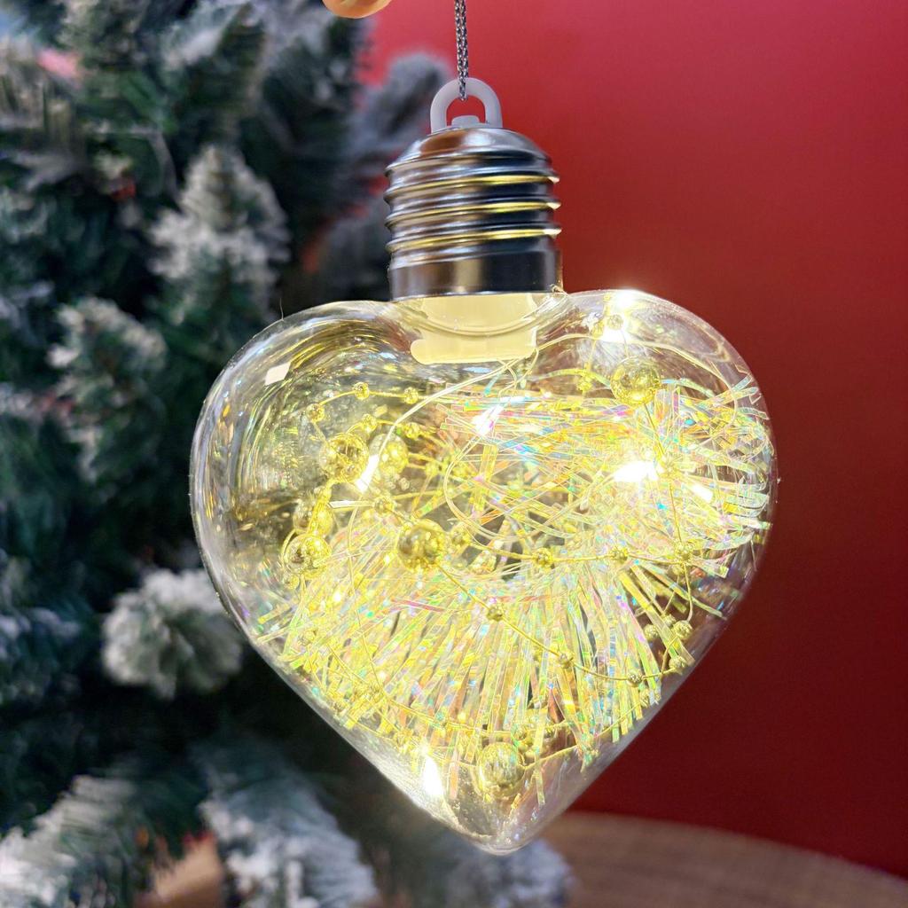 LED Luminous Pentagon-Star Christmas Ornament for Tree Decoration