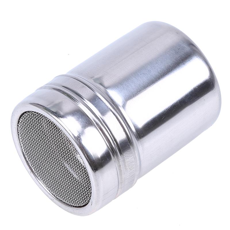 Stainless Steel Powder Shaker Sugar Chocolate Coco Shaker Flour Coffee Sifter Cooking Tools with Lid Household Accessories