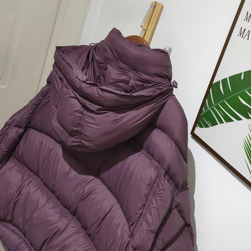 Women's Hooded Down Puffer Coat - Slimming Winter Jacket with 90% Duck Down, Thick and Loose Fit.