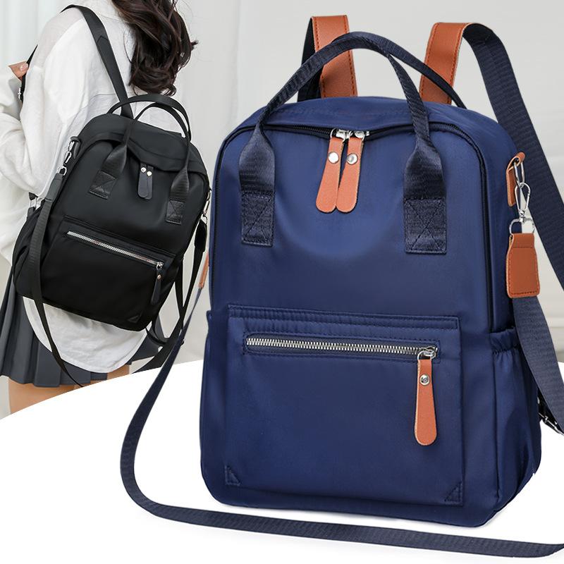 Japanese casual simple backpack trendy fashion shoulder messenger bag fashionable women's bag texture