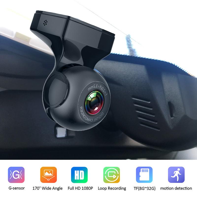 Carro wifi gravador de condução 1080p lente única visão noturna registradores de vídeo suporte g-sensor, vídeo em loop, monitoramento móvel, monitoramento de estacionamento