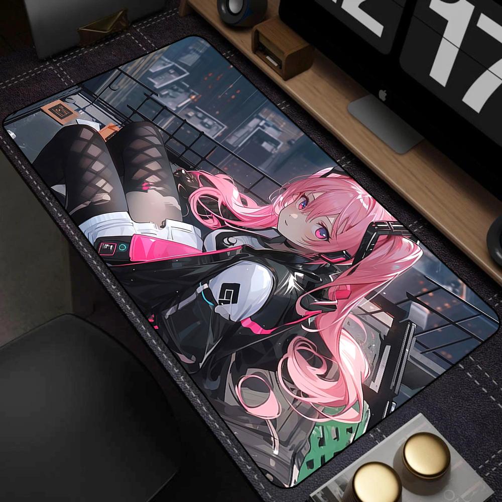 Cute Pretty Anime Girl Large Mouse Pad 400x900mm Xxl Gamer Mouse Mat Office Table Mat Kawaii Cartoon Desk Pad Gaming Accessories