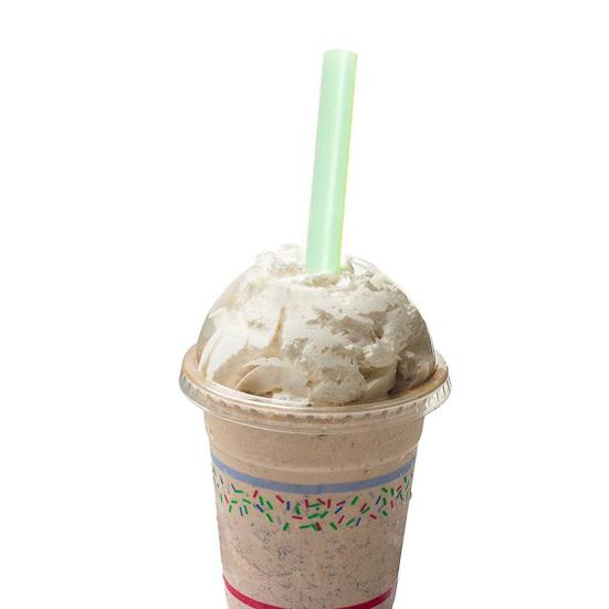 100 Stück PP-Mehrfarbige Einweg-Trinkhalme mit großen Röhren für Saftsauger für den Laden