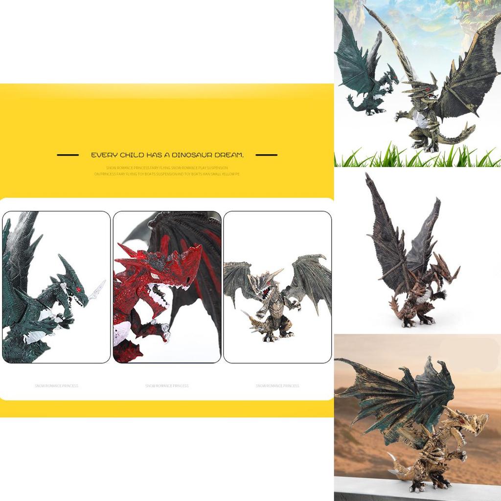 15cm Durable Pvc Magic Dragon Dinosaurs Archaeopteryx Figure Toy Doll Model