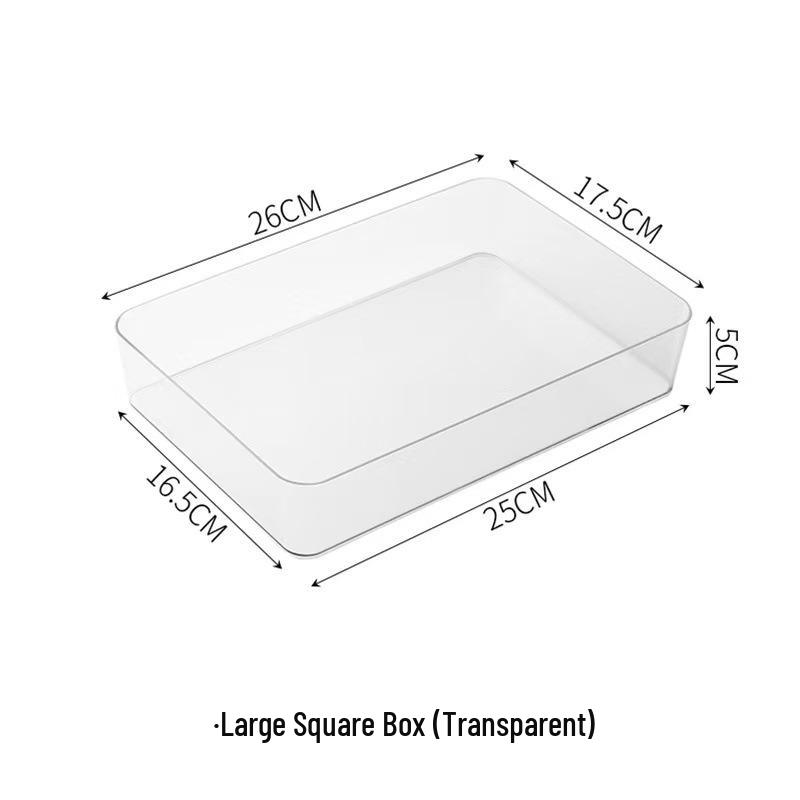 Rectangular Plastic Desk Drawer Organizer for Stationery and Pens