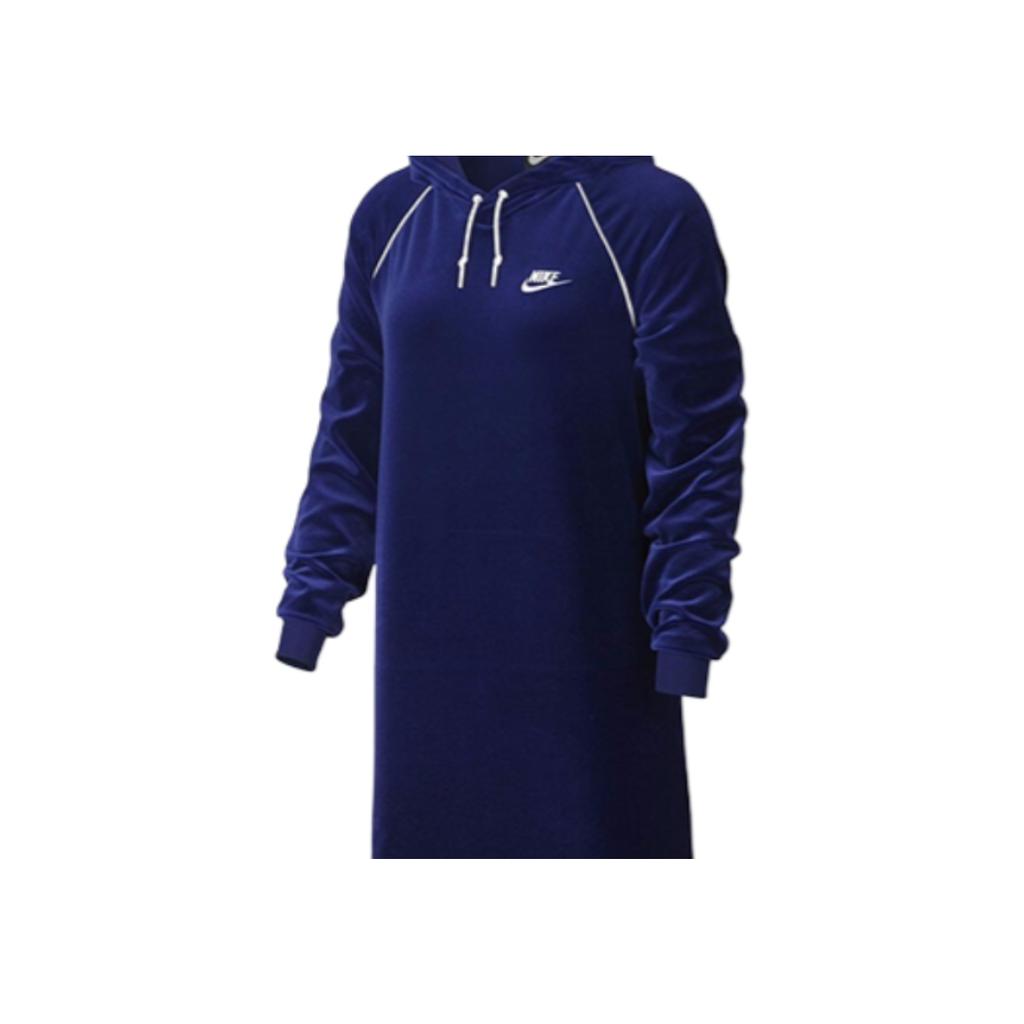 Nike Sportlich Lässiges Mittelanges Kapuzen-Pullover-Sweatshirt Damen Sweatshirt Blau 939507-478