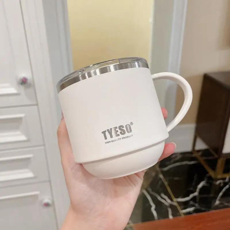 600ml 750ml 900ml Coffee Cup Thermal Vacuum Mug Stainless Steel Non-slip Leak-Proof Thermos Insulated Cup Milk Tea Water Bottle