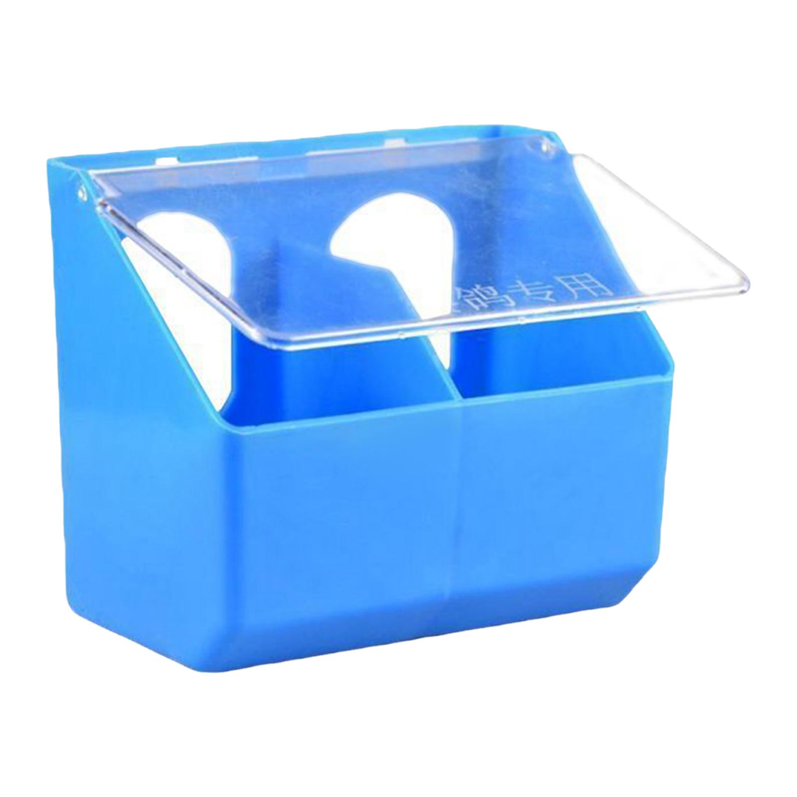 

Pigeon Feeder Hanging Box Lightweight Heavy Duty Dove Bird Feeding Case Food Feeder for Parrots Pigeons Budgie Cockatiels синій