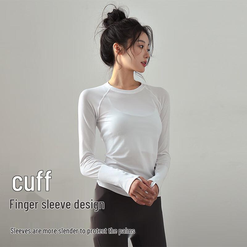 Women's Slim Fit High-Elastic Quick-Dry Long Sleeve Yoga & Fitness Top