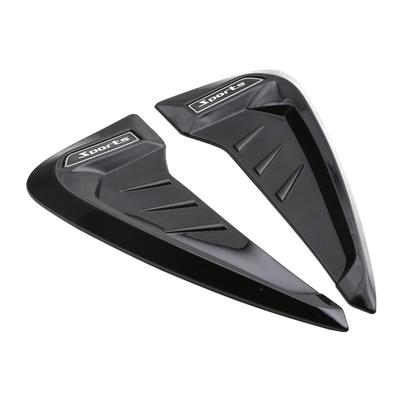 New 2 Pcs 3D Black Universal Vehicle Side Fender Vent Trim Cover Sticker Left+Right