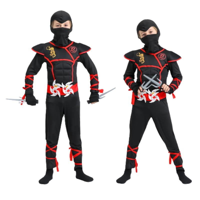 Nový Halloweenský Cosplay Anime Kostým Pro Děti Samurajský Kostým Ninja Oblečení Od Yixi Apparel Vhodný Pro Divadelní Představení