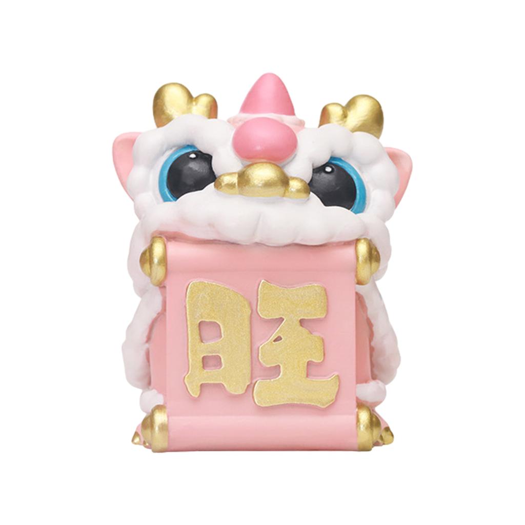 New Year Decoration 2025 Gift Table Sculpture Exquisite Wake Lion Ornament Spring Festival for Housewarming Home Car Office