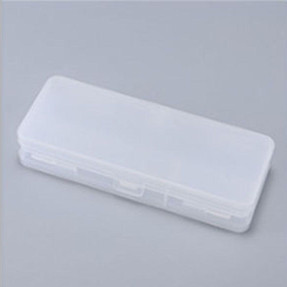 

Macaron Dual-Layer Pencil Box Plastic Simple Pen Case Durable Transparent Pencil Case Stationery прозрачный