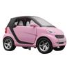 Pink Pull Back Car Diecast Car Model Collectible Toy For 1/32 Scale Smart Fortwo Birthday Christmas New Year Gift