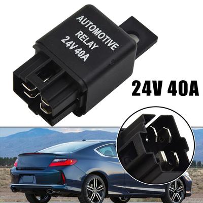 Universal 1x Car Alarm Relay 24V Black Car Automotive