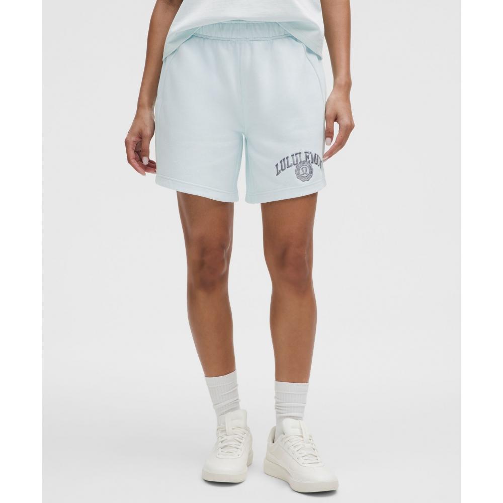 

Lululemon Scuba Mid Rise Oversize Short 7 Graphic Mint Breeze XXXS