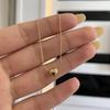 1pc Cute Pendant Necklace In Shape with Shiny Surface of Love Pendant, Love Necklace, Exquisite Brush Finish, Retro Inspired Women's Jewelry, Perfect