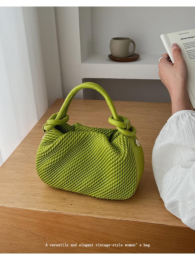 Handmade Woven Bag, Bucket Bag, Crossbody Bag for The Armpit, Commuter Shoulder Bag, Large Capacity Crossbody Bag