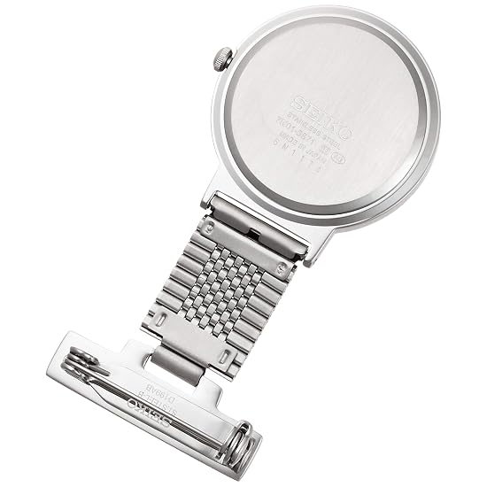[SEIKO WATCH] Made in Japan Nurse Watch SVFQ003, Pin-badge type, Dial with pulse meter, Battery-powe
