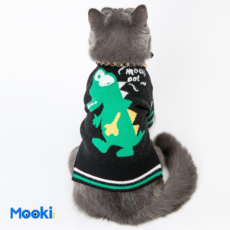 

Moopipet Pet модный бренд свитер с динозавром Одежда для домашних животных сеть красная собака Тедди Ло собака бойцовская одежда