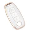 [YANMW] New X-Trail Key Cover Sakura Key Case Compatible Nissan Aria Smart Key Case, Gold White