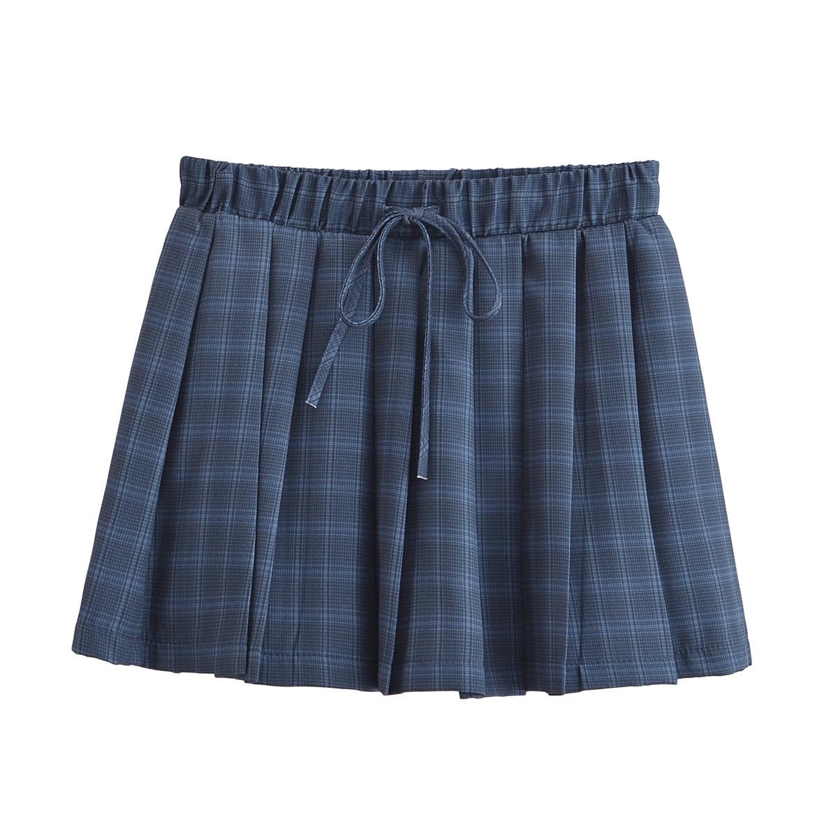 

Мода Весна 2025: Универсальная сексуальная клетчатая плиссированная мини-юбка Small