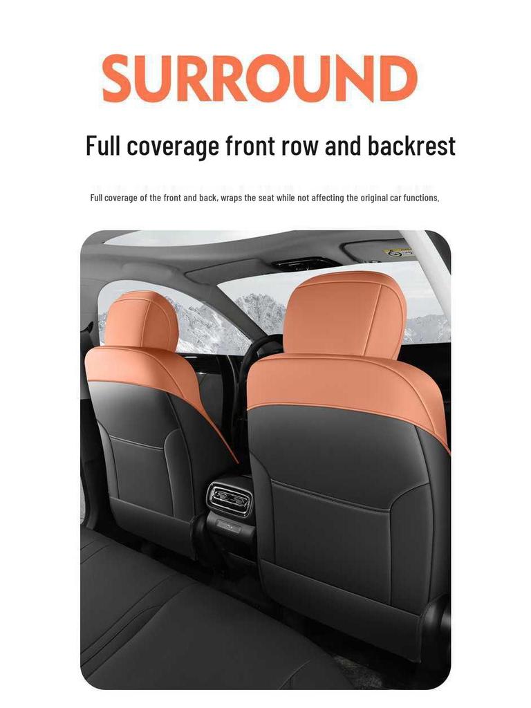 Perforated Leather Car Seat Covers for Geely Emgrand 5th Gen, All-Season, Vehicle-Specific, Full Coverage Seat Covers