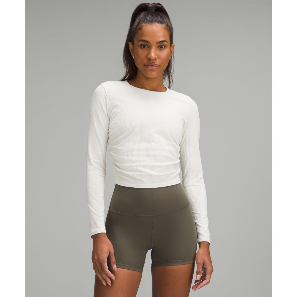

Lululemon All It Takes Ribbed Nulu Long Sleeve Shirt Bone 2