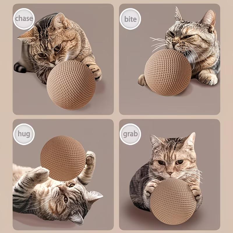 Large Sisal Cat Scratching Ball Multicolor Wear-resistant Pet Toy Self Play Molar Grinding Claw Interactive Cat Teaser Gift