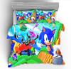 3D Cartoon S-Sonics Wallpaper Anime Digital Printing Bedding Set 2/3piece Duvet Cover Comforter Bed Youth Kids Girl Boys Gifts