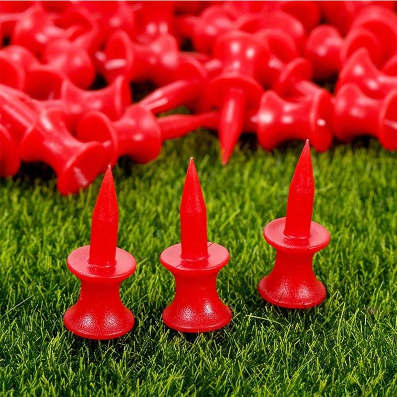 50Pcs/lot Golf-Tees Plastic Step Down Unbreakable 70/57/51/45/38/32mm Colorful