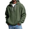 Mokaloha Men's Casual Solid Color  Zipper Long Sleeve Hooded Sweatshirt, Everyday Zipper Casual Long Sleeve T-Shirt