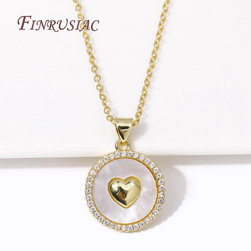 Trendige Messing mit Strasssteinen Stern/Rund Form Anhänger 18 Karat Vergoldet Inlay Natürliche Muscheln Anhänger DIY Schmuckherstellung Zubehör