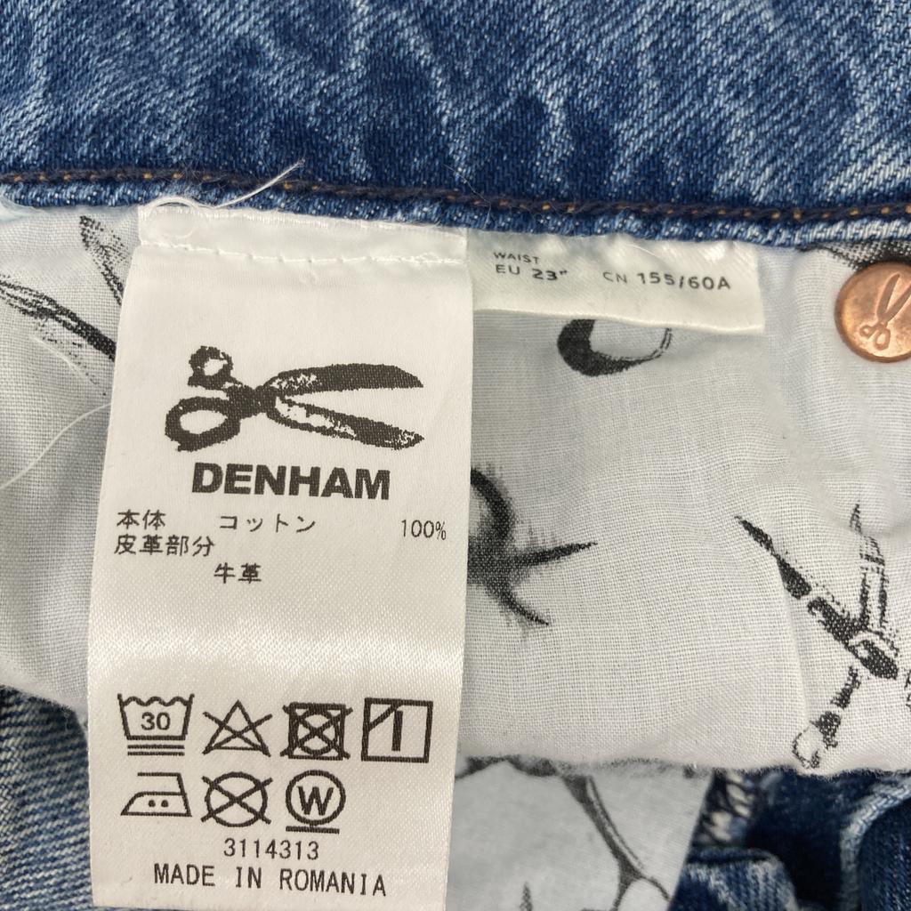 DENHAM 2017 ALEX GRNA Wide Leg Fit Indigo Pants Bottoms 23 blueUsed