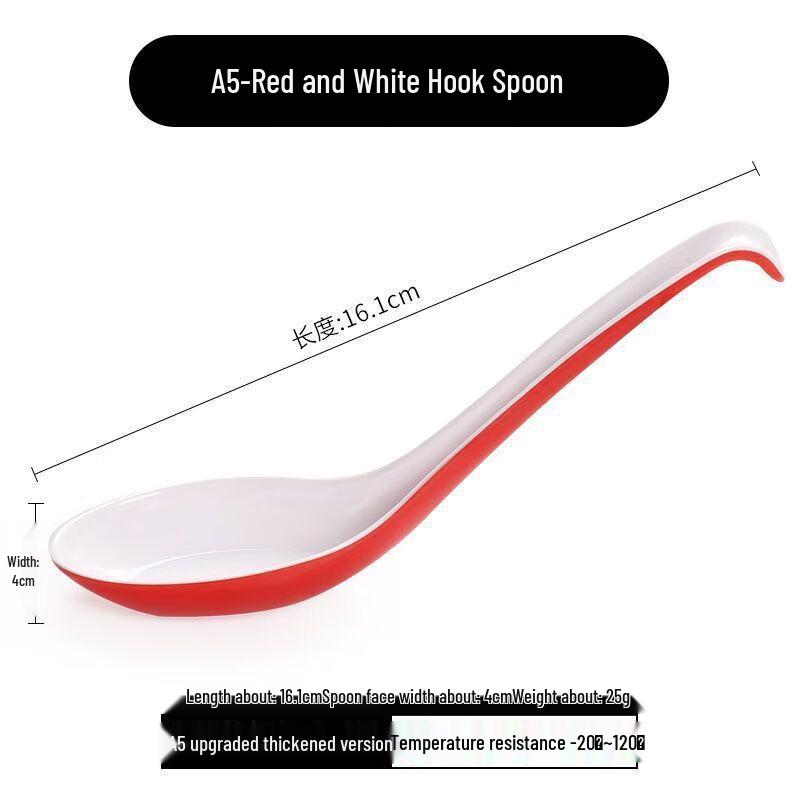 Jijun Tvåfärgad Melaminplast Soppsked