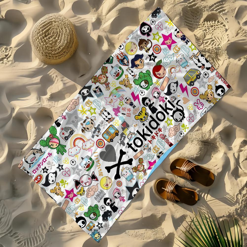 Art T-Tokidoki Towel Yoga Gym Yoga Gym Lightweight Portable for Swimming Beach Travel Sports Accessories Sandproof