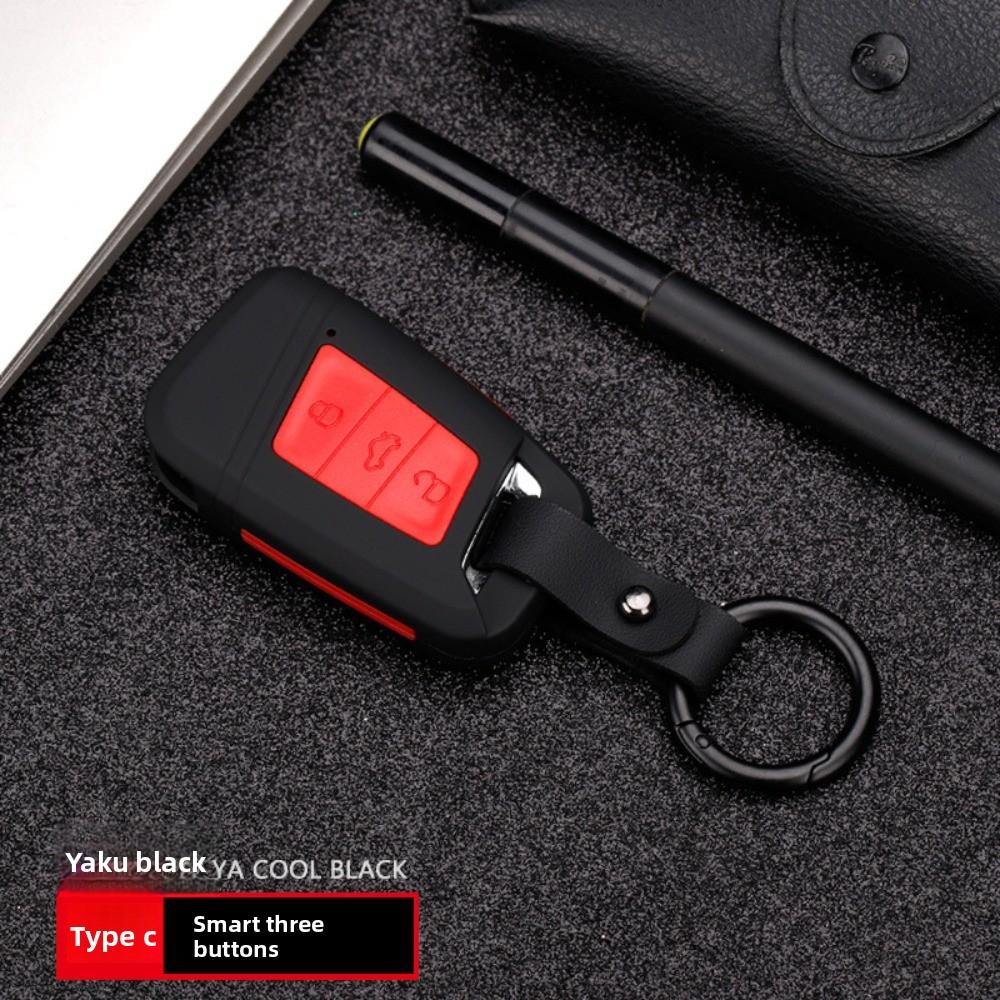 For VW Key Case for Magotan Passat Tiguan L Touareg Golf T-Roc Sagitar Car Keys Holder
