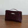 Real Leather First Generation Hand-held Bag Women's High-end Texture Crocodile Pattern Bag And New Item Single Shoulder Crossbody Chain Bag