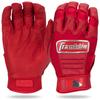 Franklin Sports CFX Pro Full Color Chrome Series Batting Gloves (Adult Small, Red) -