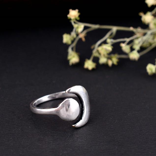 Handmade Silver Arthritis Ring Adjustable Double Band Oxidized Criss Cross Pattern Boho Tribal Jewelry Gift for Women & Men