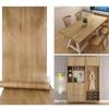 Wood Planks Grain Retro Faux Wood Wall Cover Roll Water-Repellent Pvc Self Adhesive Wall Decals Removable Vinyl Restaurant Wallpaper