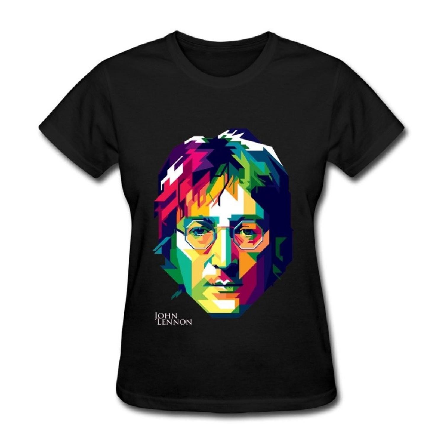 YUXIANG Women s John Lennon T-shirt Size M S