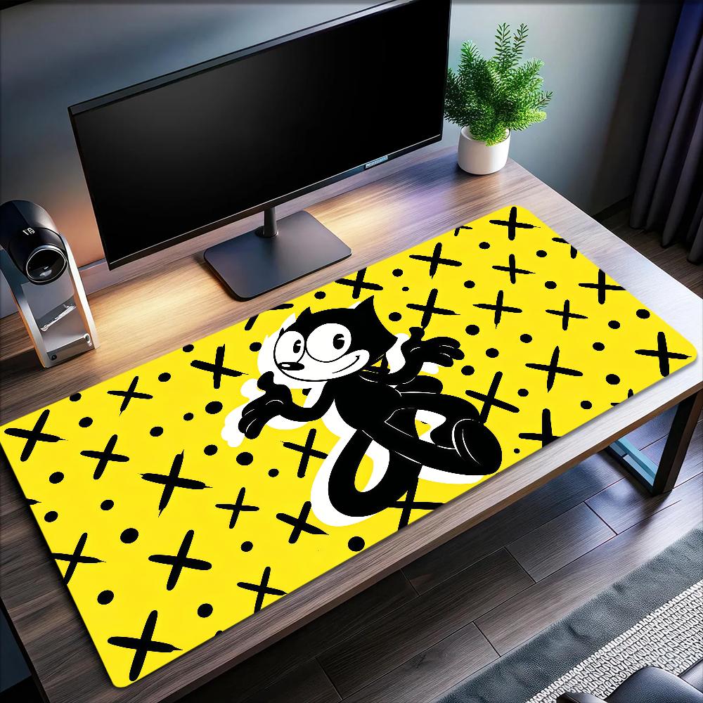 Mouse Pad MousePad Funny the Non-slip Lockedge F-Felix Office Student Cartoon Gaming Thickened Cat Large Writing Pad Cushion