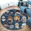 Death Note Round Area Rug Carpet Rug For Living Room Bedroom Sofa Playroom Decor Nonslip Floor Mat