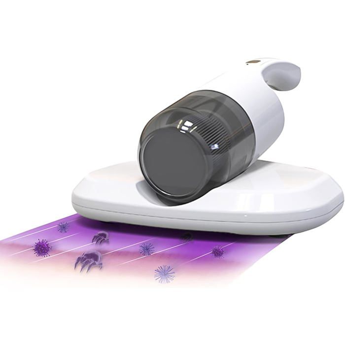Anti-mite Cordless vacuum cleaner - RUSSBOY - Power 350 W - Vacuum 50 kpa - UV light - Battery 2400 mAh