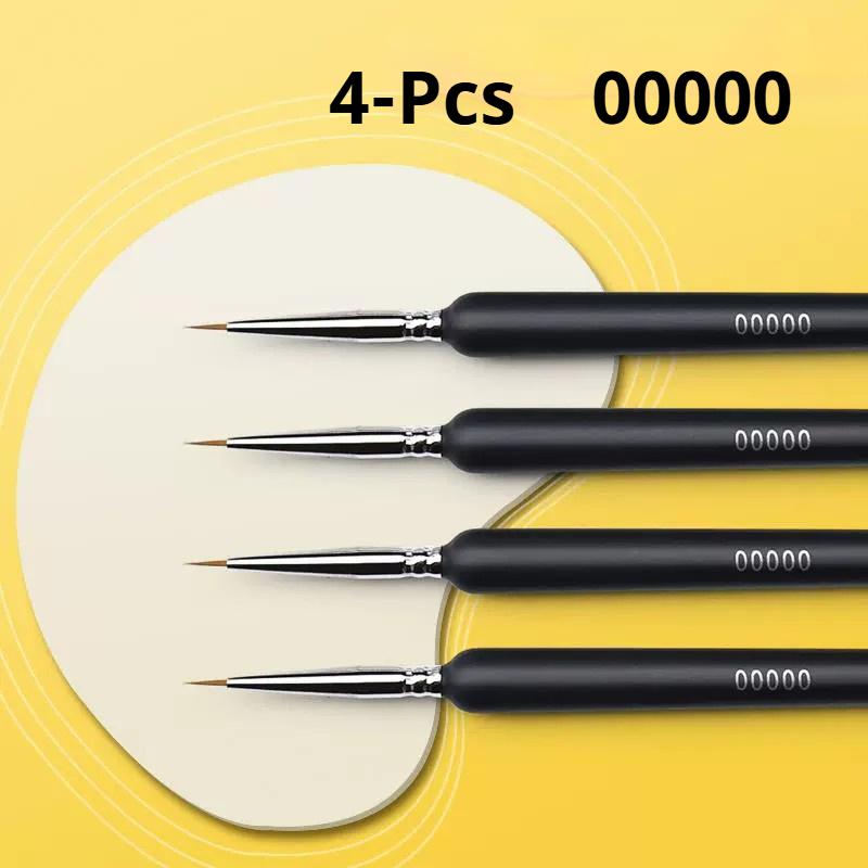

4/5/11pcs Miniature Hook Line Pen Art Painting Brushes Extra Fine Soft Hand Painted 00000 Brush For Gouache Watercolor Oil Paint