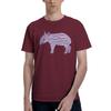 1 Piece Purple Funny Graphic 100 Cotton Tshirt Tapir Tops Tees For Unisex