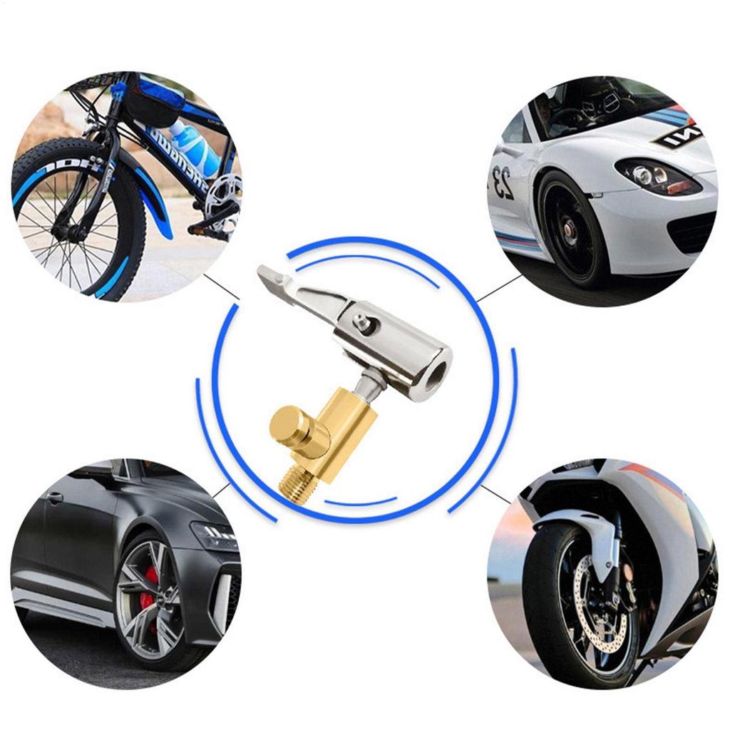 Tire Inflator Nozzle Tyre Quick Lock Connect Wheel Valve Air Compressor Tire Inflator Attachment Air Chuck Quick Connect