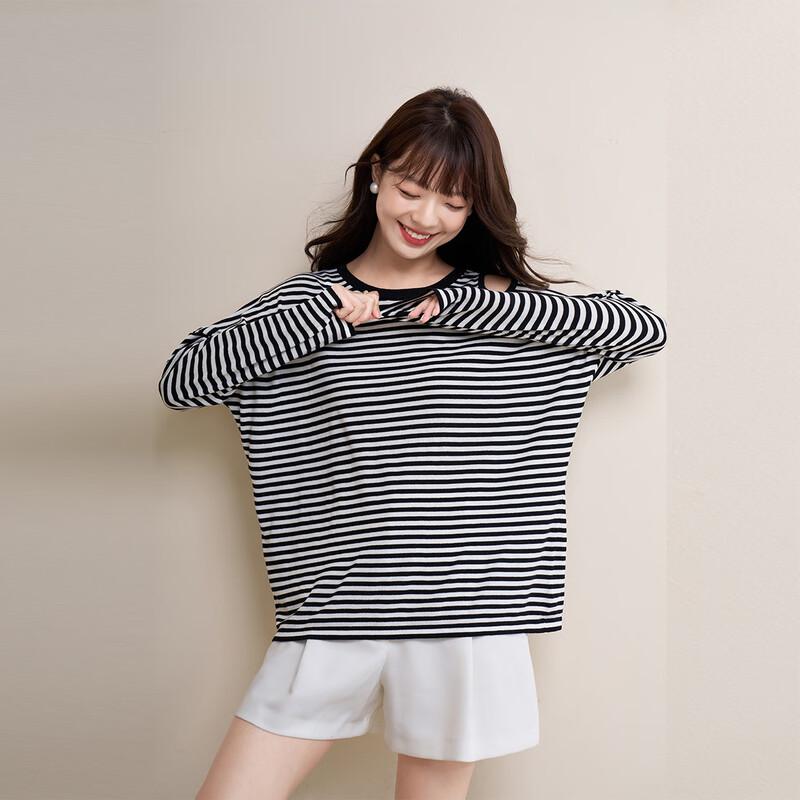 

Mokana Women s Elegant Long-Sleeve Knit Top MKNJD2545 One Size