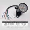 Cafe Racer  Custom Motorcycle Mechanical Speedometer with LED Indicator Odometer 220km h